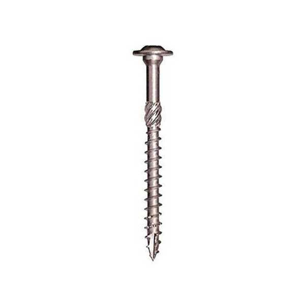 Deck Screw, 5/16 in x 4 in, 18-8 Stainless Steel, Round Head, Torx Drive, 400 PK