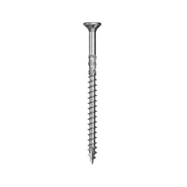 Deck Screw, #10 x 3-5/32 in, 18-8 Stainless Steel, Flat Head, Torx Drive, 210 PK