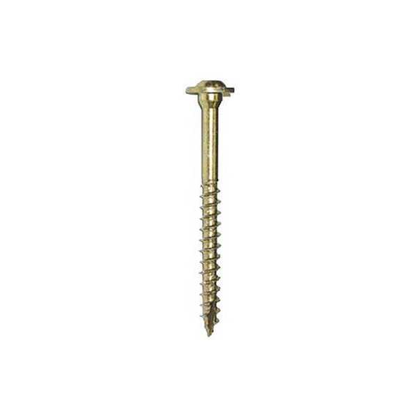 Deck Screw, 5/16 in x 6 in, Climatek, Round Head, Torx Drive, 50 PK