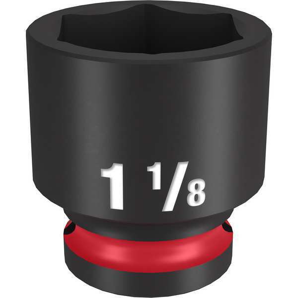 1-1/8 in. SHOCKWAVE Impact Duty 1/2 in. Drive Standard 6 Point Impact Socket