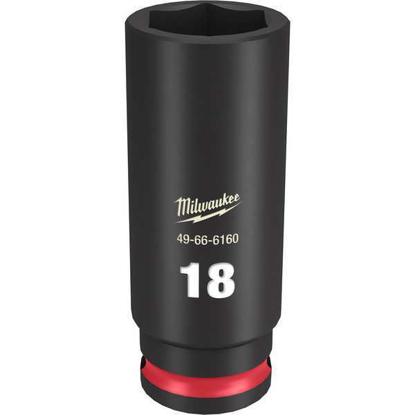 18mm SHOCKWAVE Impact Duty 3/8 in. Drive Deep Well 6 Point Impact Socket
