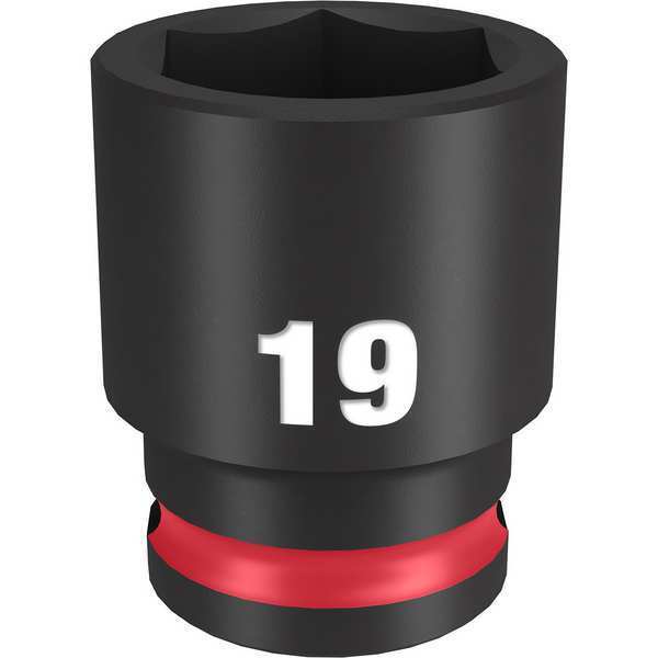 19mm SHOCKWAVE Impact Duty 3/8 in. Drive Standard 6 Point Impact Socket