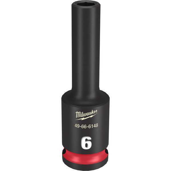 6mm SHOCKWAVE Impact Duty 3/8 in. Drive Deep Well 6 Point Impact Socket