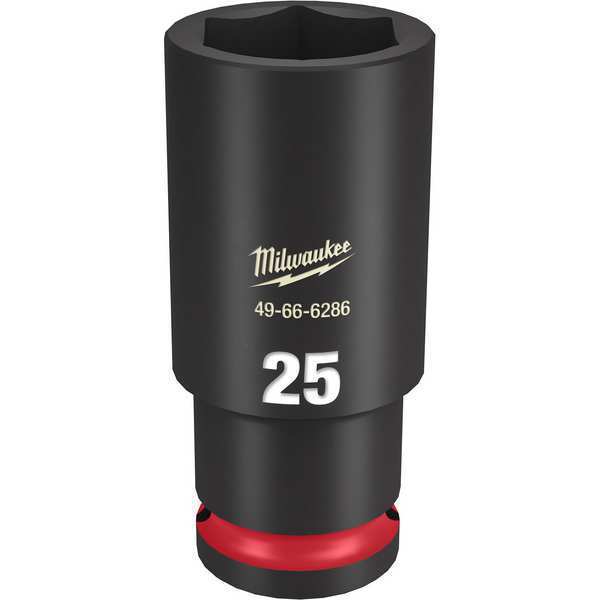 25mm SHOCKWAVE Impact Duty 1/2 in. Drive Deep Well 6 Point Impact Socket