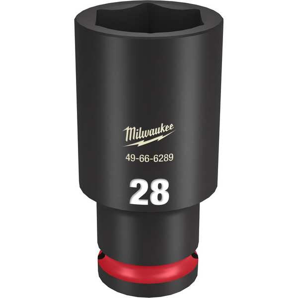 28mm SHOCKWAVE Impact Duty 1/2 in. Drive Deep Well 6 Point Impact Socket