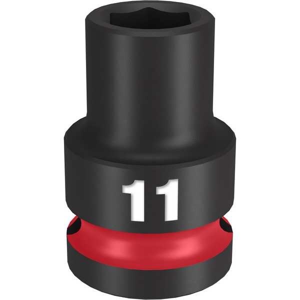 11mm SHOCKWAVE Impact Duty 1/2 in. Drive Standard 6 Point Impact Socket