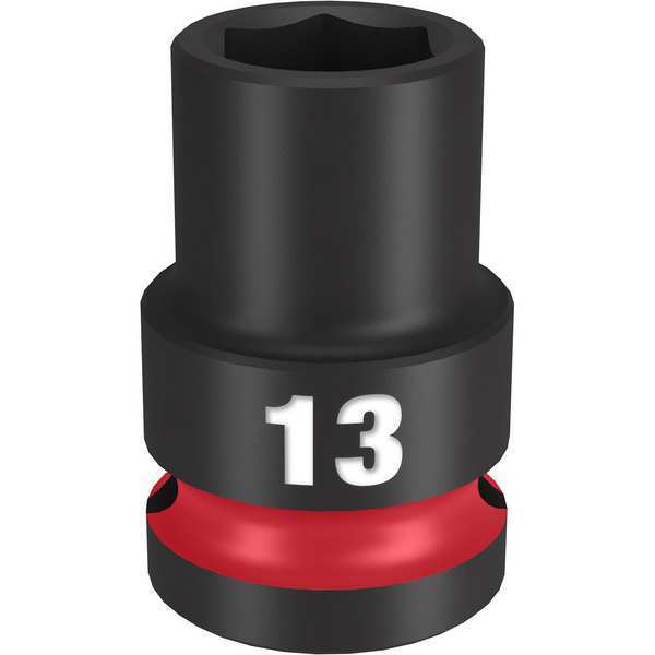 13mm SHOCKWAVE Impact Duty 1/2 in. Drive Standard 6 Point Impact Socket