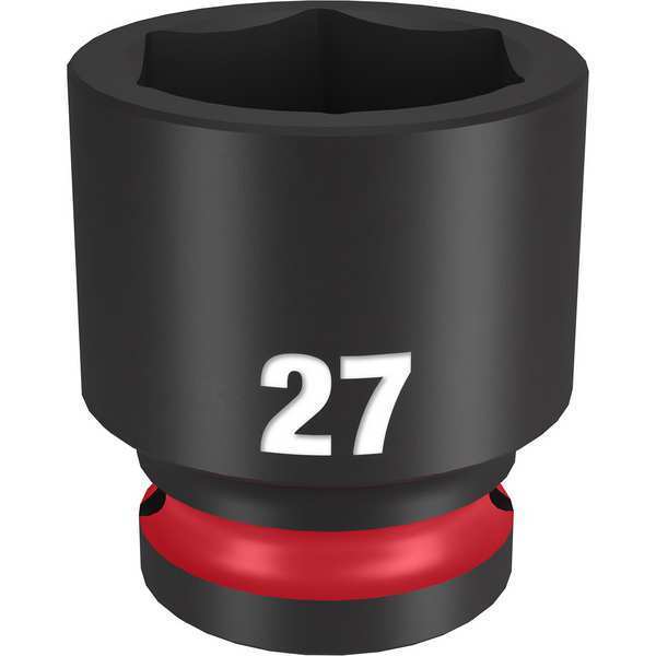 27mm SHOCKWAVE Impact Duty 1/2 in. Drive Standard 6 Point Impact Socket