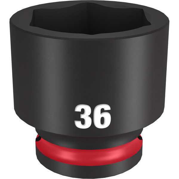 36mm SHOCKWAVE Impact Duty 1/2 in. Drive Standard 6 Point Impact Socket