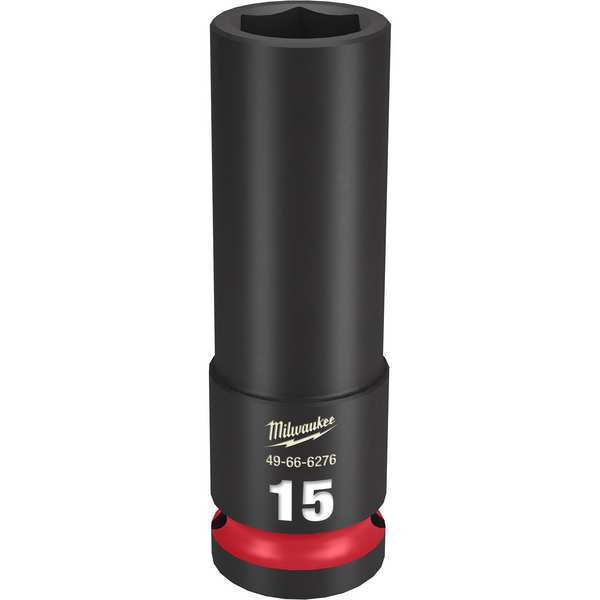 15mm SHOCKWAVE Impact Duty 1/2 in. Drive Deep Well 6 Point Impact Socket