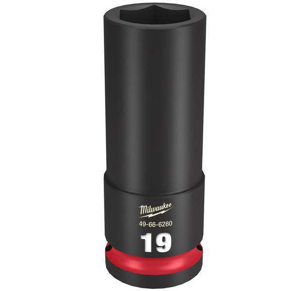 19mm SHOCKWAVE Impact Duty 1/2 in. Drive Deep Well 6 Point Impact Socket
