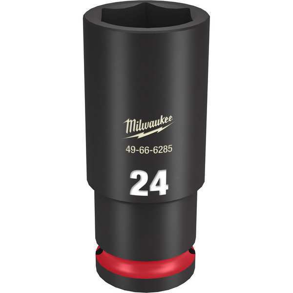 24mm SHOCKWAVE Impact Duty 1/2 in. Drive Deep Well 6 Point Impact Socket