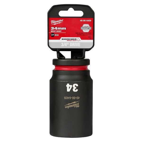 34mm SHOCKWAVE Impact Duty 3/4 in. Drive Deep Well 6 Point Impact Socket