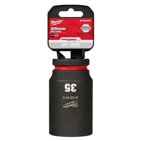 35mm SHOCKWAVE Impact Duty 3/4 in. Drive Deep Well 6 Point Impact Socket