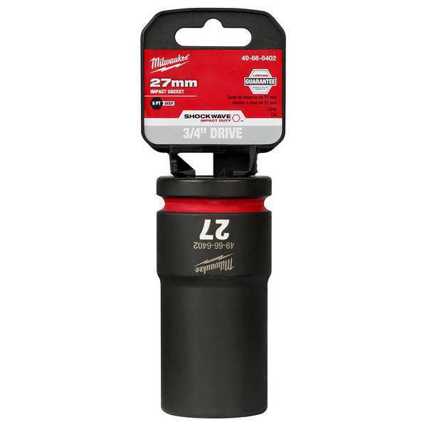 27mm SHOCKWAVE Impact Duty 3/4 in. Drive Deep Well 6 Point Impact Socket