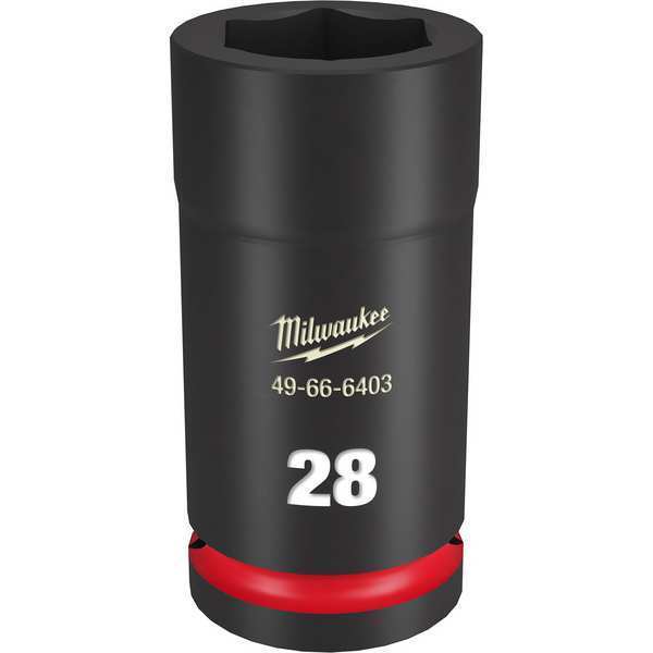 28mm SHOCKWAVE Impact Duty 3/4 in. Drive Deep Well 6 Point Impact Socket