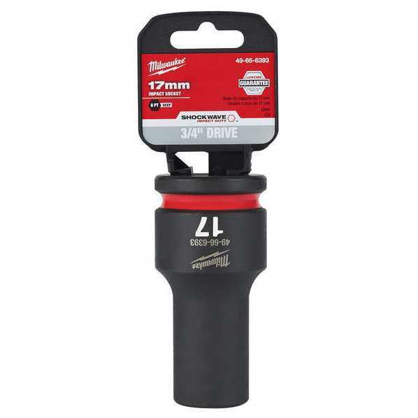 17mm SHOCKWAVE Impact Duty 3/4 in. Drive Deep Well 6 Point Impact Socket