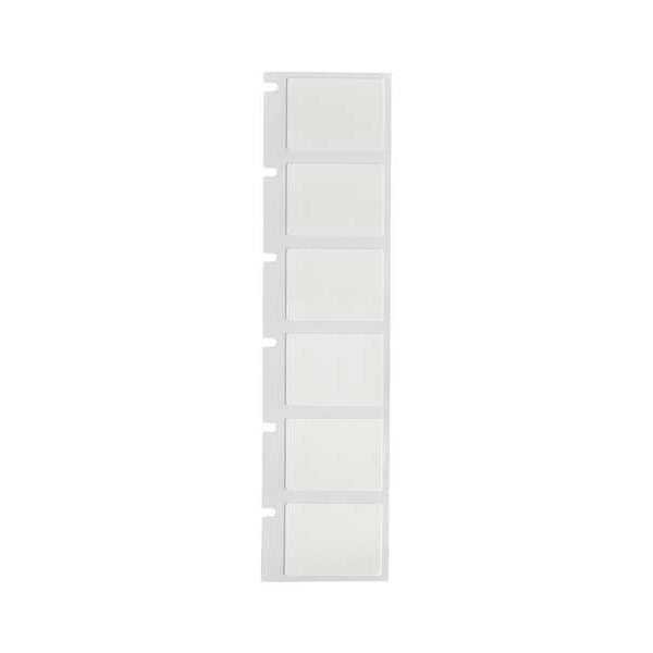 Precut Label Roll, White, Vinyl, 3/4