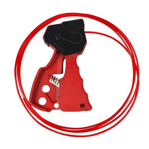 Cable Lockout Device, 8 ft., Nylon Cable