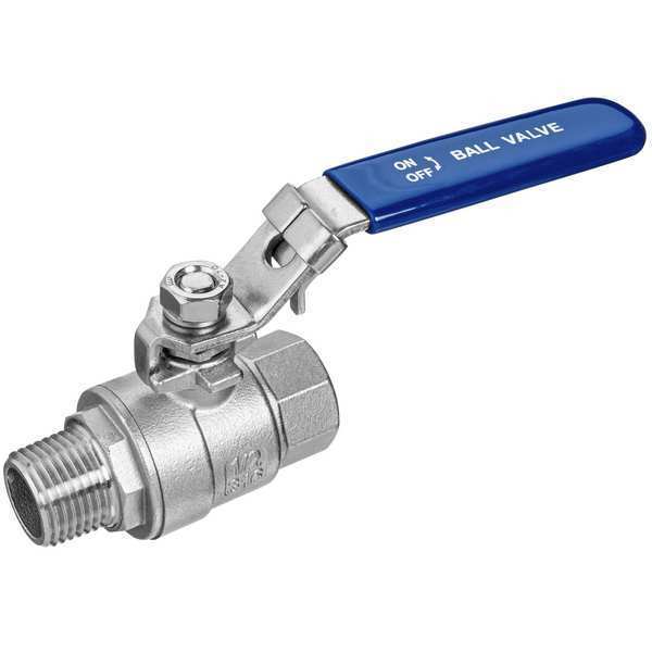 Ball Valve, 304 Stainless Steel, Straight