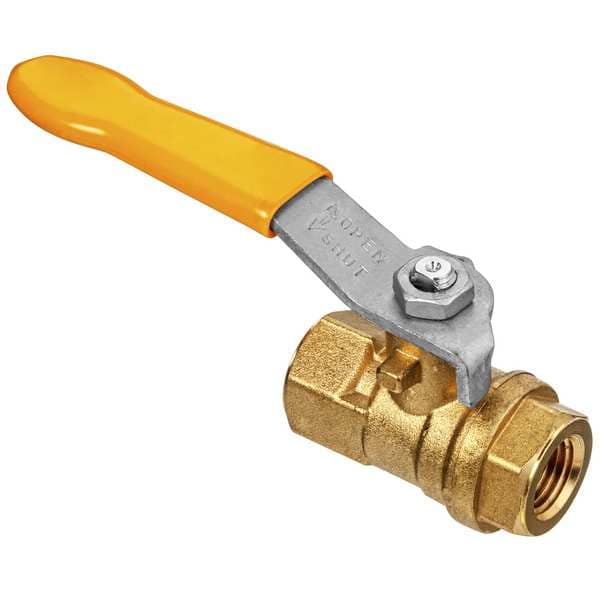 Ball Valve, Brass, Straight, 1 1/2 in FNPT