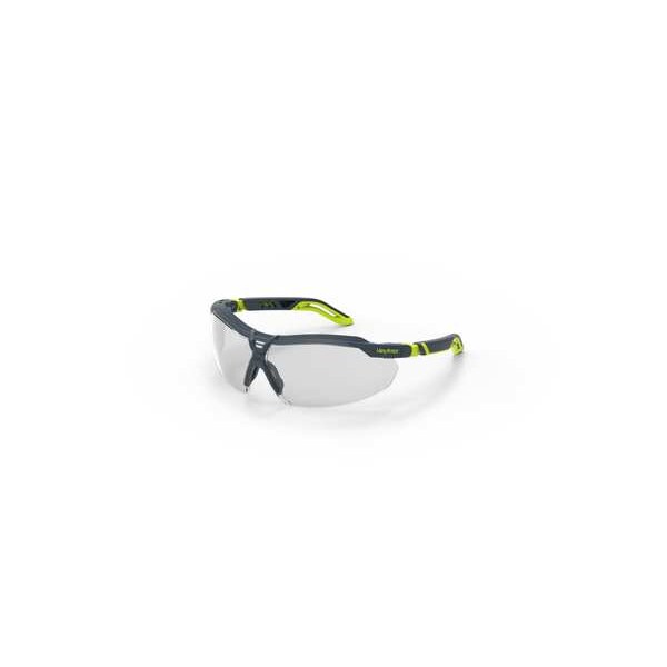 Safety Glasses, Wraparound Clear Polycarbonate Lens, Anti-Fog, Scratch Resistant