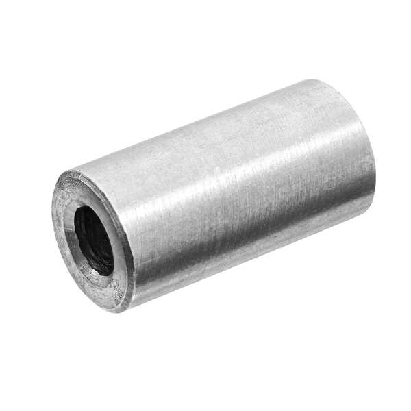 Brass Unthreaded Round Spacers, #6 Screw Size, Zinc Plated Brass (ZincPlated), 3/8