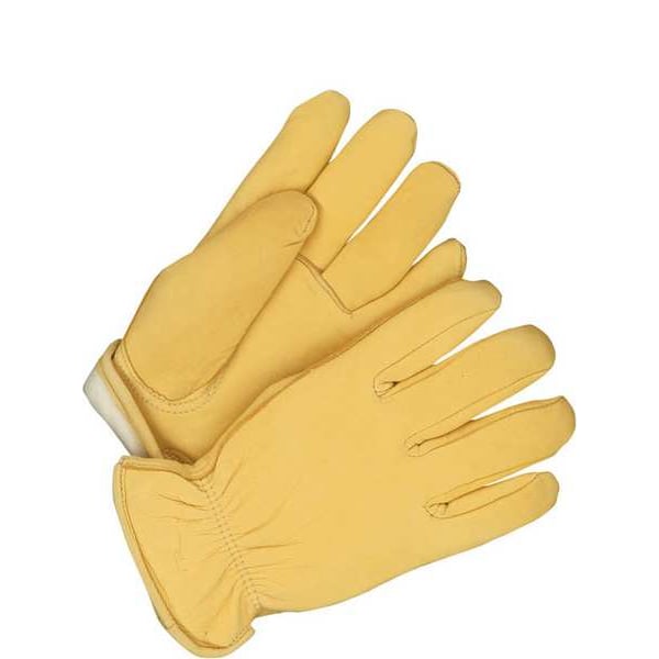 Grain Deerskin Driver Lined Thinsulate C100 Tan, Shrink Wrapped, Size XL