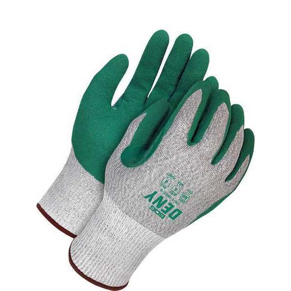 Waterproof, Touchscreen Grey HPPE Green Sandy Nitrile Palm, Size XS (6)
