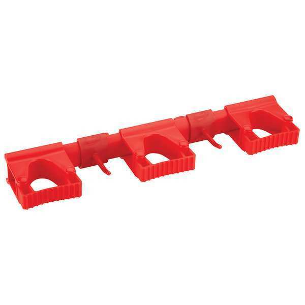 Tool Wall Bracket, 16 1/2 in L, Red
