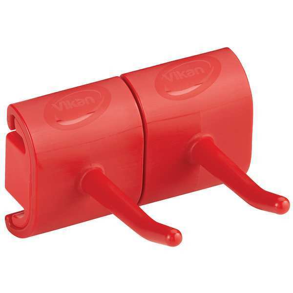 Tool Wall Bracket, 3 1/4 in L, Red