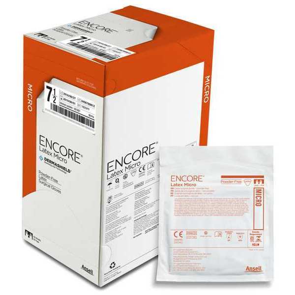 Disposable Gloves, Latex, Brown, S ( 7 ), 50 PK