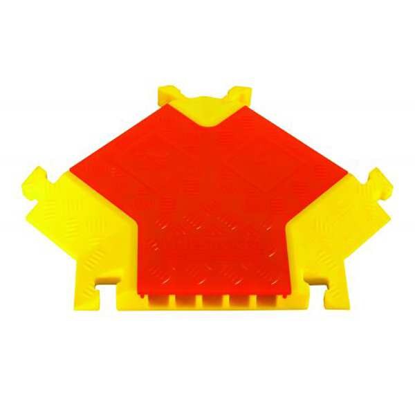 Cable Protector, 5 Channel, 3-1/8 ft L