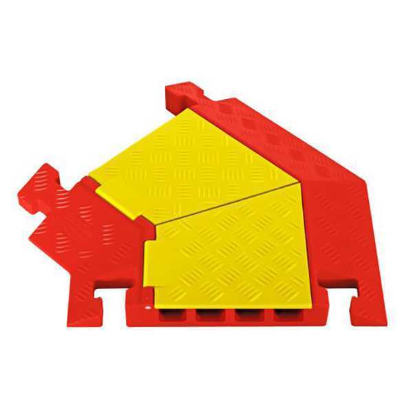Cable Protector, 4 Channel, 1-15/16 ft L