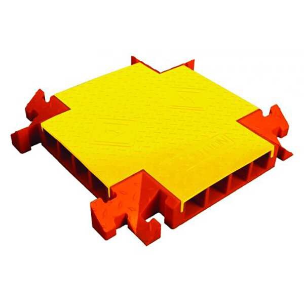 Cable Protector, 4 Channel, 3-3/16 ft L