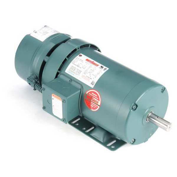 3-Phase Brake Motor, 2 HP, 145 Frame, 208-230/460V AC Voltage, 1,745 Nameplate RPM