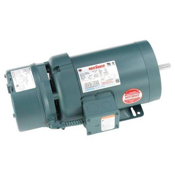 3-Phase Brake Motor, 1 HP, 56C Frame, 208-230/460V AC Voltage, 1,760 Nameplate RPM