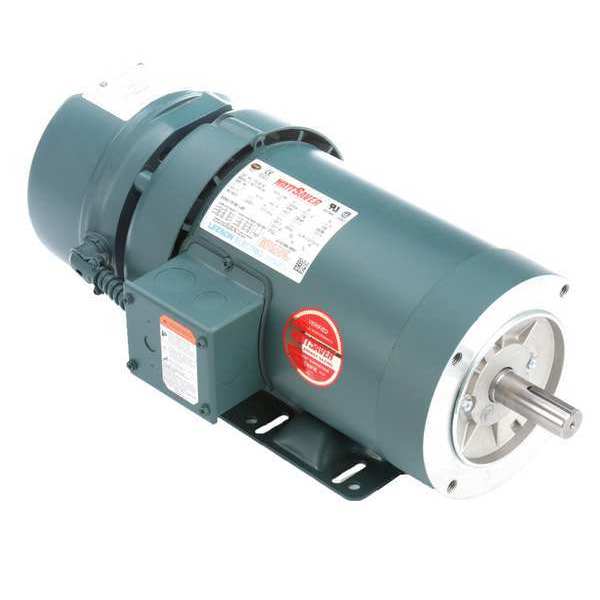 3-Phase Brake Motor, 1 1/2 HP, 145TC Frame, 230/460V AC Voltage, 1,750 Nameplate RPM