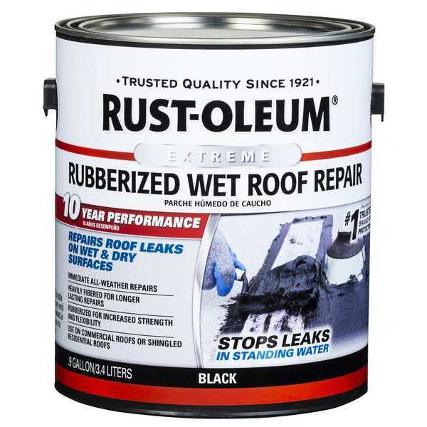 Wet Roof Repair, 0.9 gal, Black