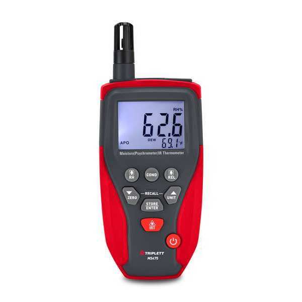 Moisture/Psychrometer/IR Thermometer, 3ft