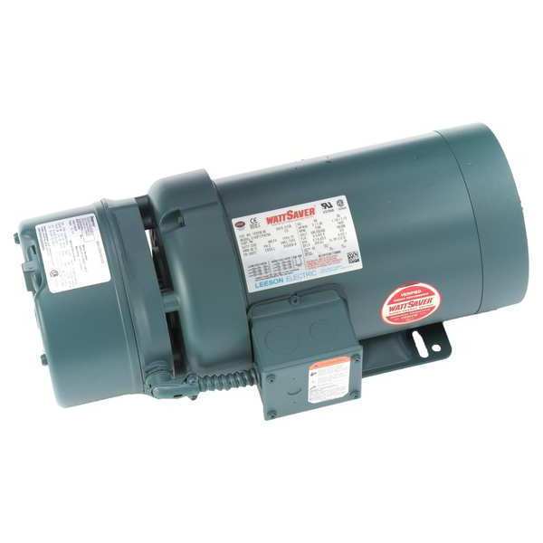 3-Phase Brake Motor, 2 HP, 145TC Frame, 208-230/460V AC Voltage, 1,745 Nameplate RPM
