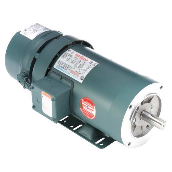 3-Phase Brake Motor, 2 HP, 145TC Frame, 208-230/460V AC Voltage, 1,745 Nameplate RPM