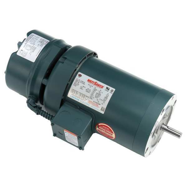 3-Phase Brake Motor, 1 1/2 HP, 56C Frame, 208-230/460V AC Voltage, 1,750 Nameplate RPM