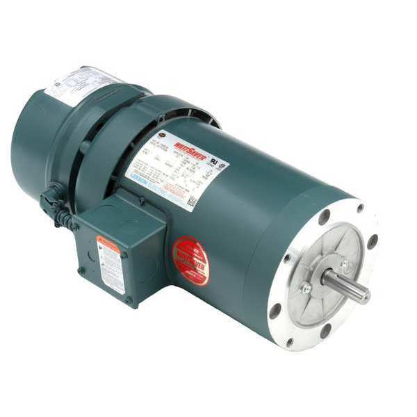 3-Phase Brake Motor, 1 1/2 HP, 56C Frame, 208-230/460V AC Voltage, 1,750 Nameplate RPM