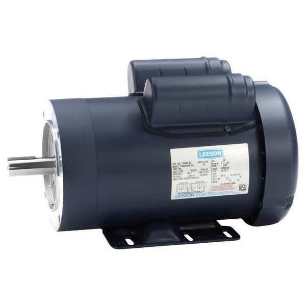 Capacitor-Start General Purpose Motor, 2 HP, 145TC Frame, 115/208-230V AC Voltage