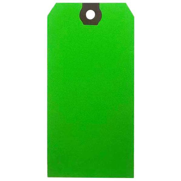 Blank Shipping Tag, Paper, Green, PK1000