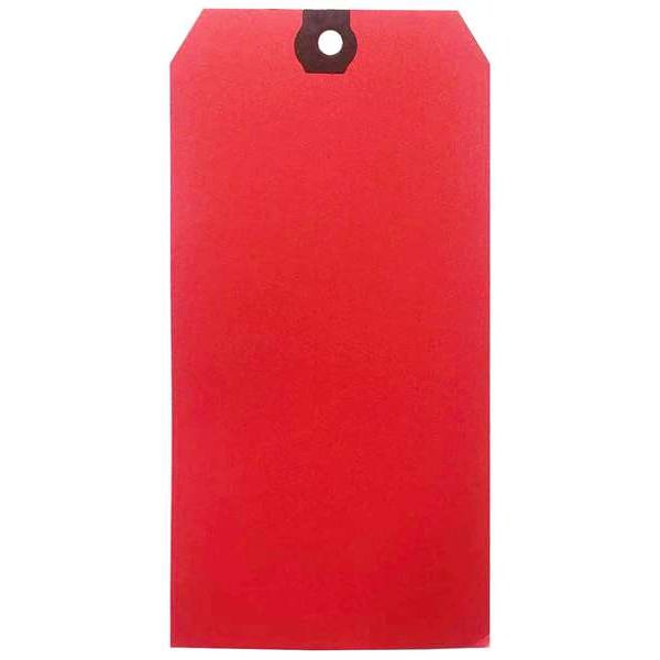 Blank Shipping Tag, Paper, Red, PK1000