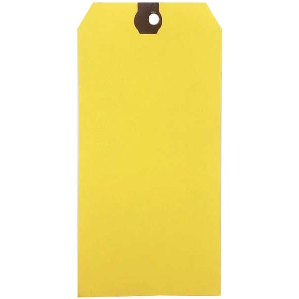 Blank Shipping Tag, Paper, Yellow, PK1000