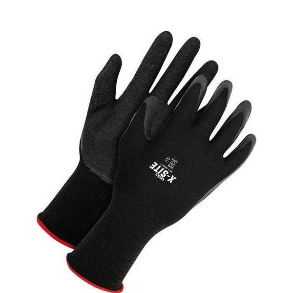 15G Nylon Liner Crinkle Latex Palm Dipped, Size XS (6)