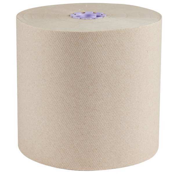 Essential 100% Recycled Brown Hard Roll Towels for Purple Core Dispensers, (700'/Roll, 6 Rolls/Case)